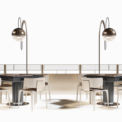  卡座棋牌 麻将桌su模型 