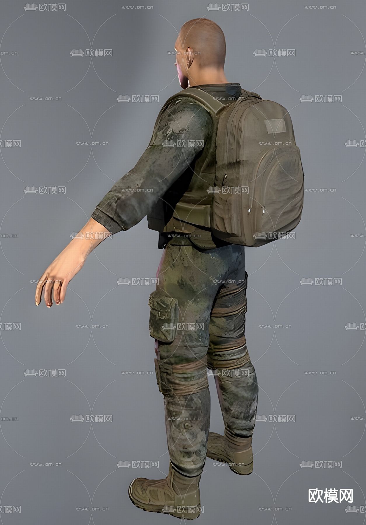 士兵 特种兵3d模型下载（渲染图3）