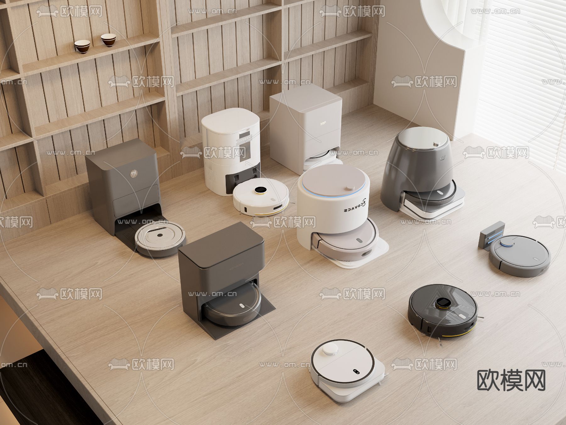 扫地机器人3d模型下载