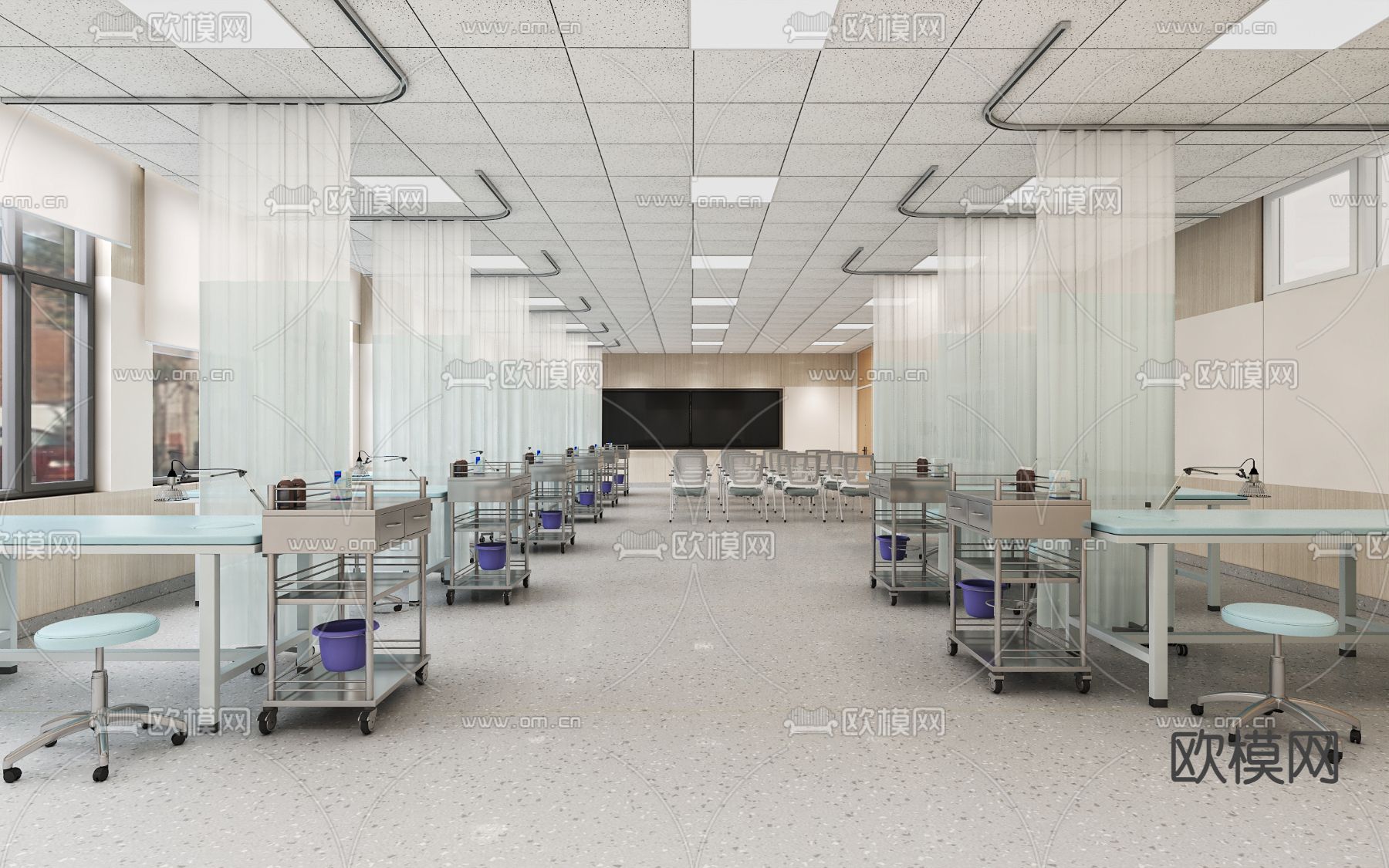 中医实训室3d模型下载（渲染图1）