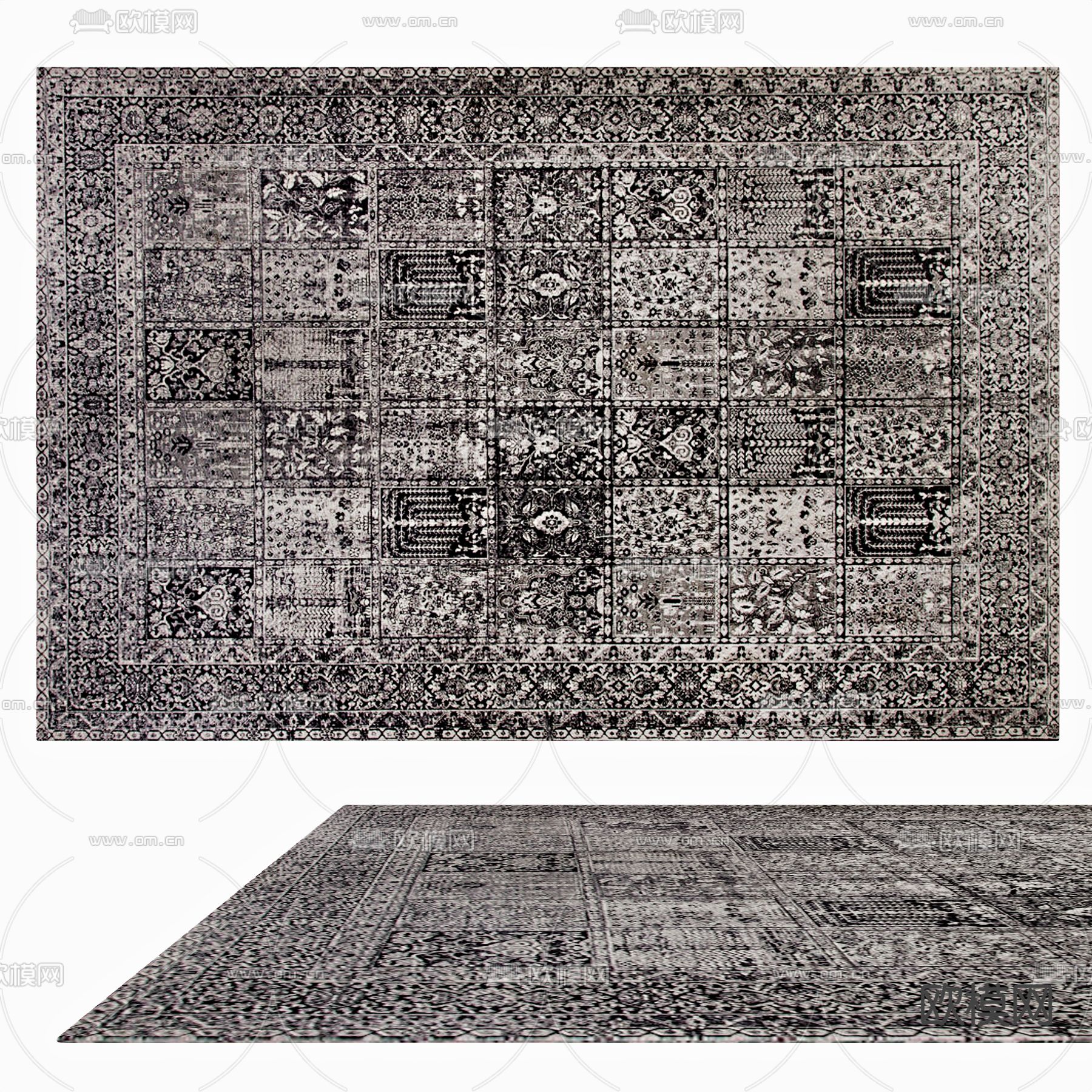 欧式地毯3d模型下载