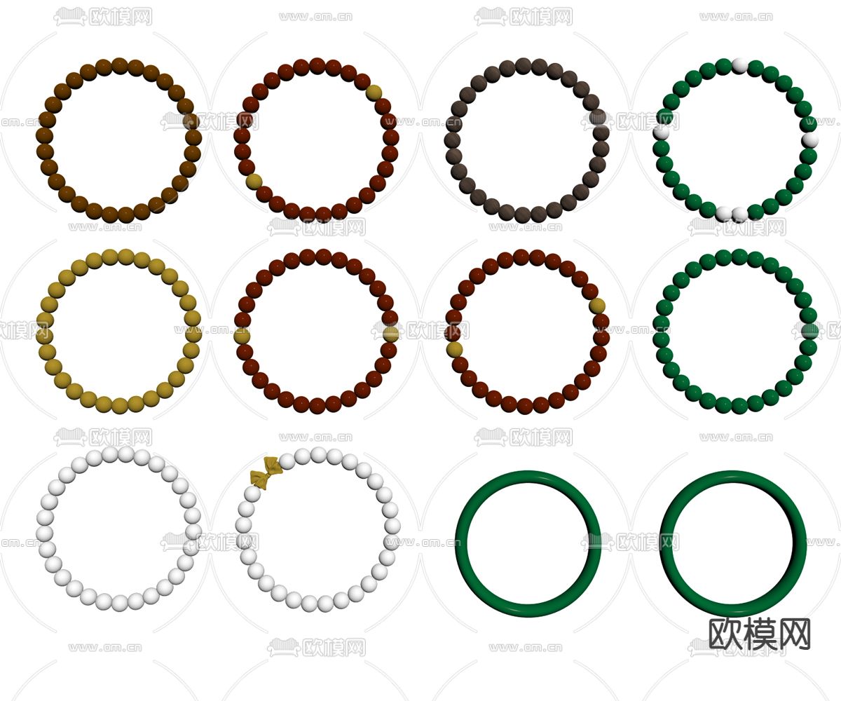 手串 手链 佛珠su模型下载（渲染图1）