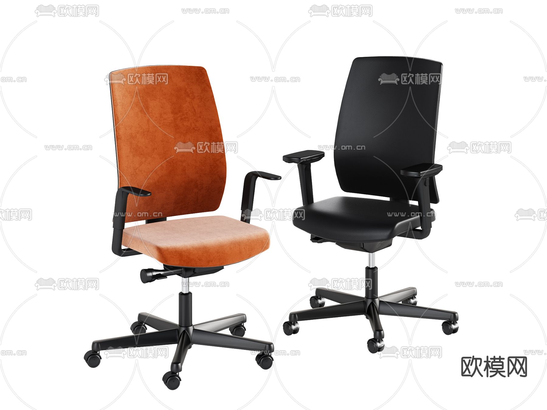 办公椅 会议椅 职员椅3d模型下载
