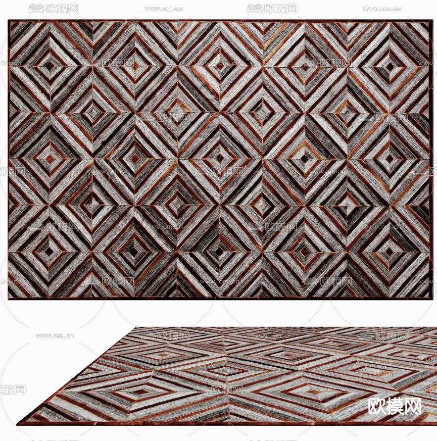 轻奢地毯3d模型下载