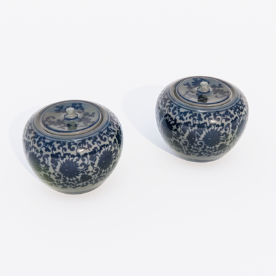  中式罐子su模型 