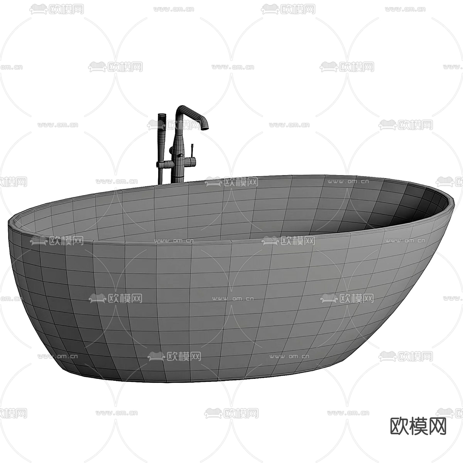 Calipso 人造石浴缸下载（渲染图2）