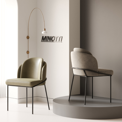  MINOTTI 餐椅su模型 