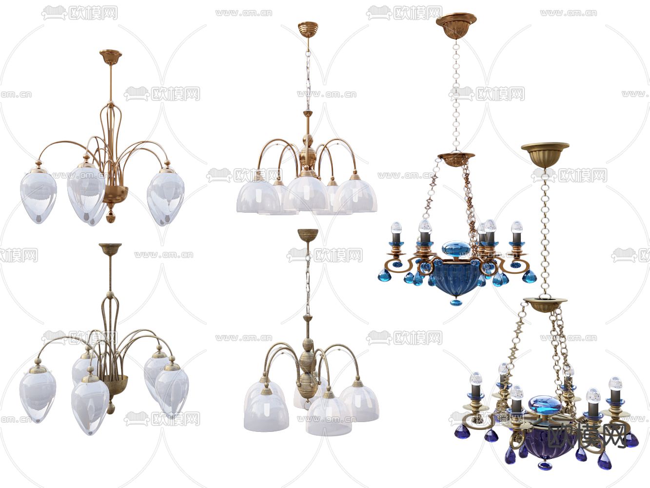 吊灯 水晶吊灯 装饰灯3d模型下载