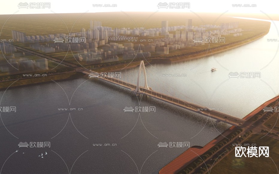 大桥 桥梁 高架桥3d模型下载
