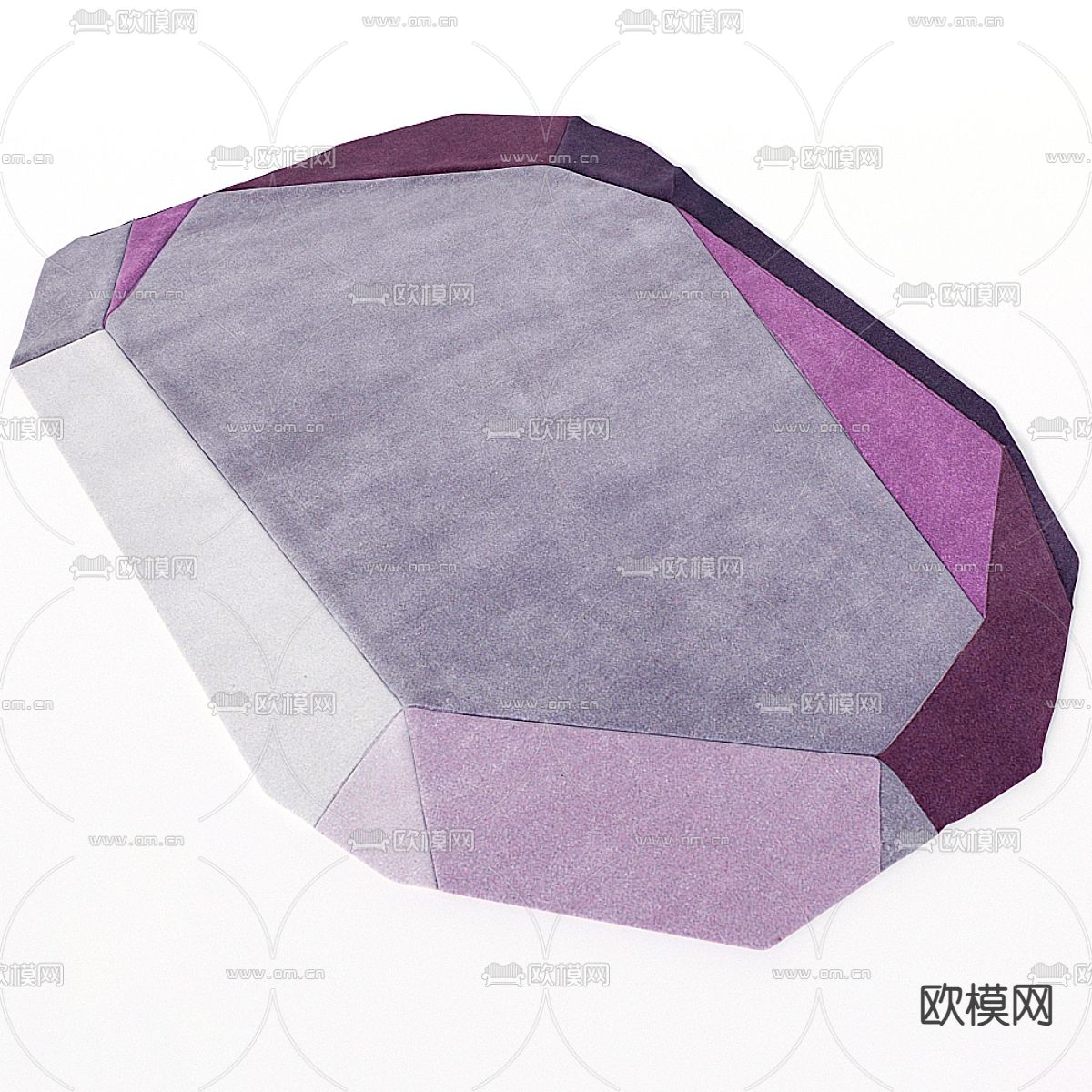 异形地毯 不规则地毯3d模型下载