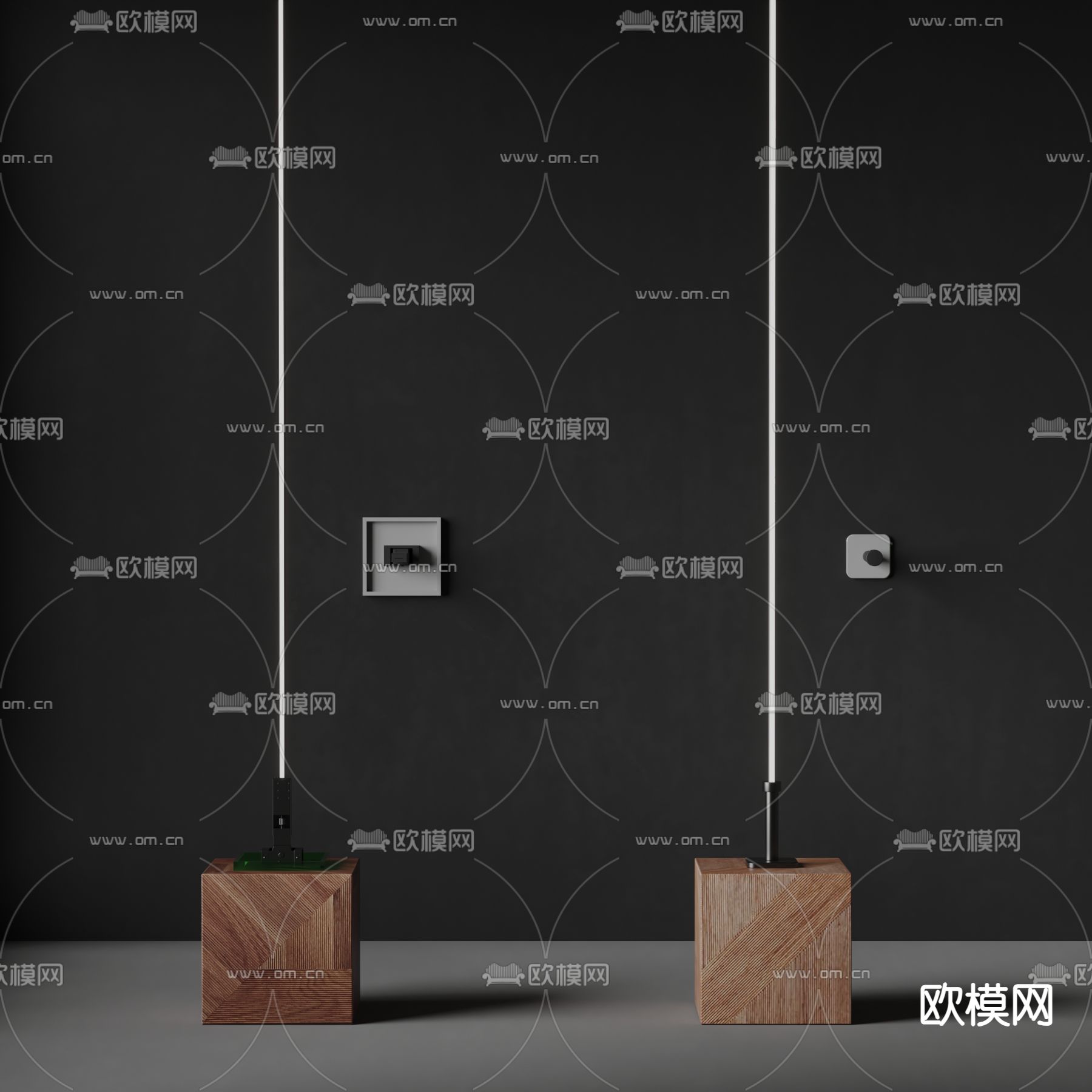 PROF 天际线灯 钢带灯 线性灯3d模型下载