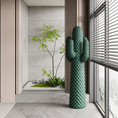  绿植小品 植物堆su模型 