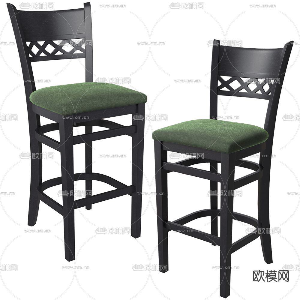 BentWood 吧椅 吧凳 高脚凳3d模型下载