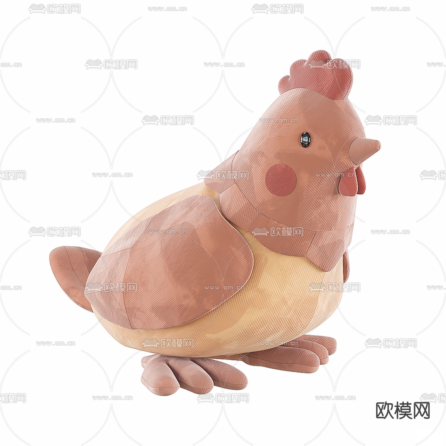 鸡仔玩偶 毛绒玩具 布偶3d模型下载