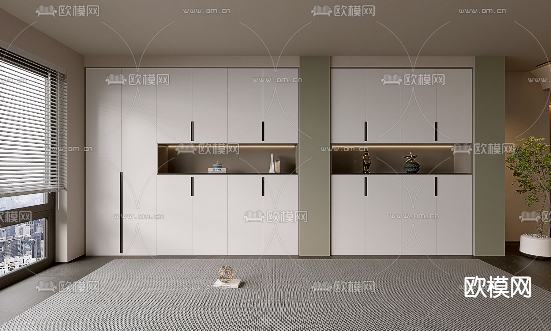 餐边柜 酒柜su模型下载