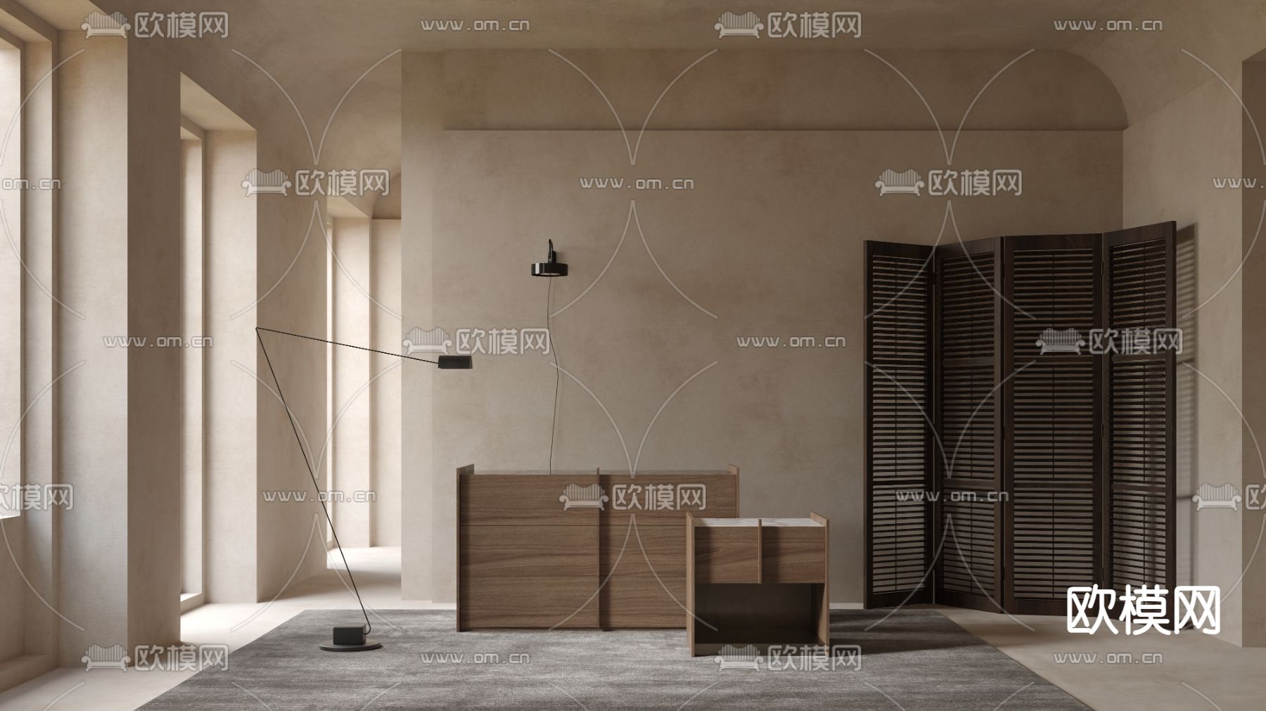 Bonaldo现代书柜 矮柜 边柜3d模型下载