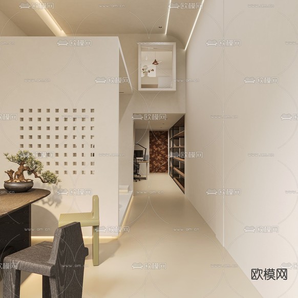 现代服装店3d模型下载(渲染图4)