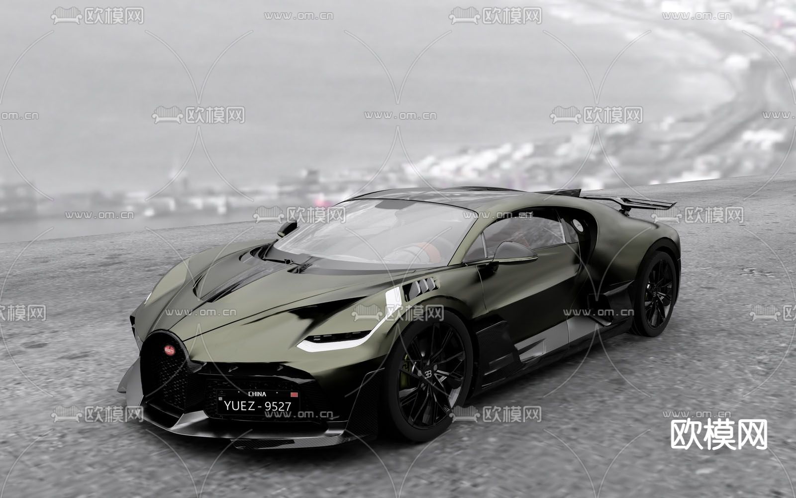 超跑布加迪 汽车3d模型下载