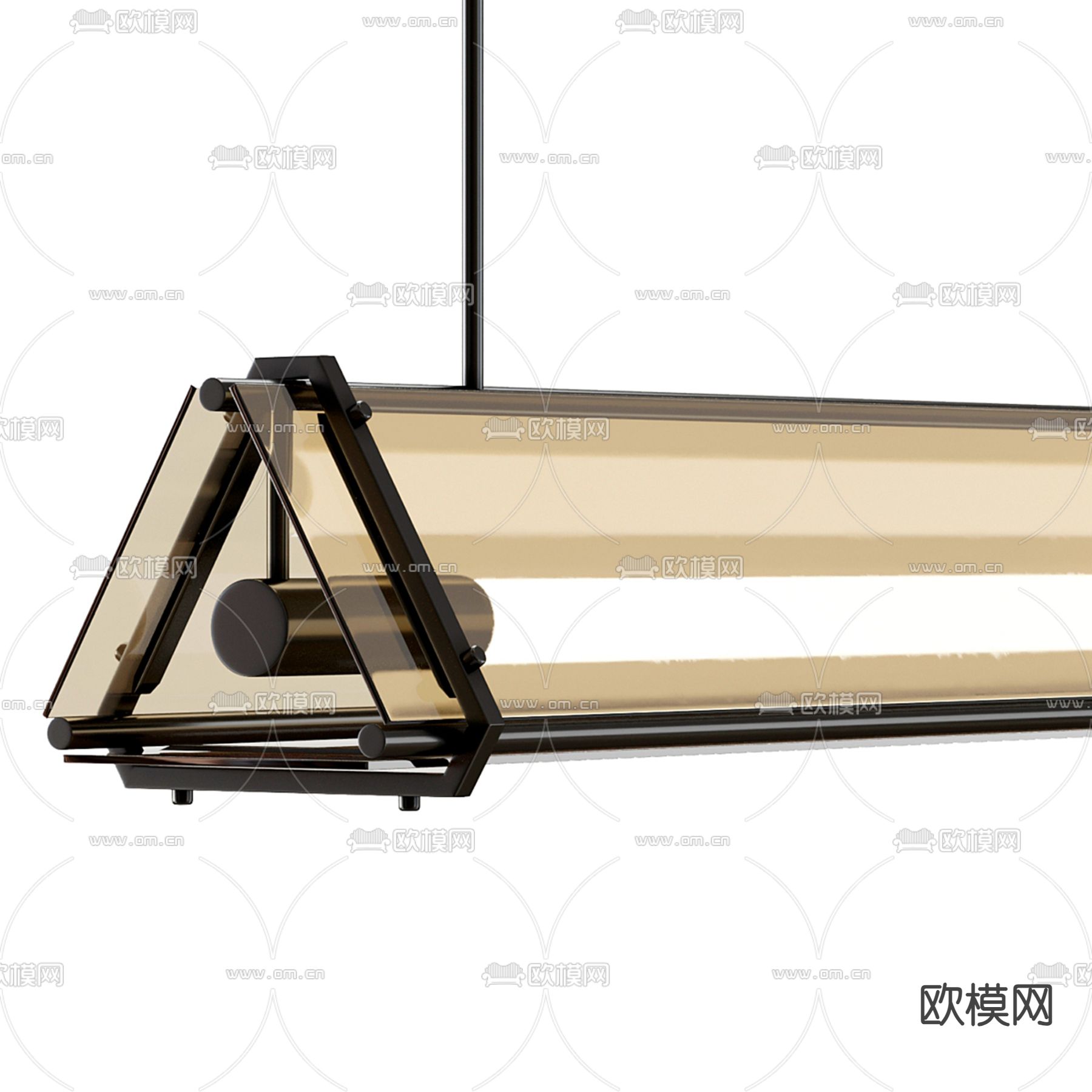 米洛提 Minotti 长吊灯3d模型下载（渲染图2）