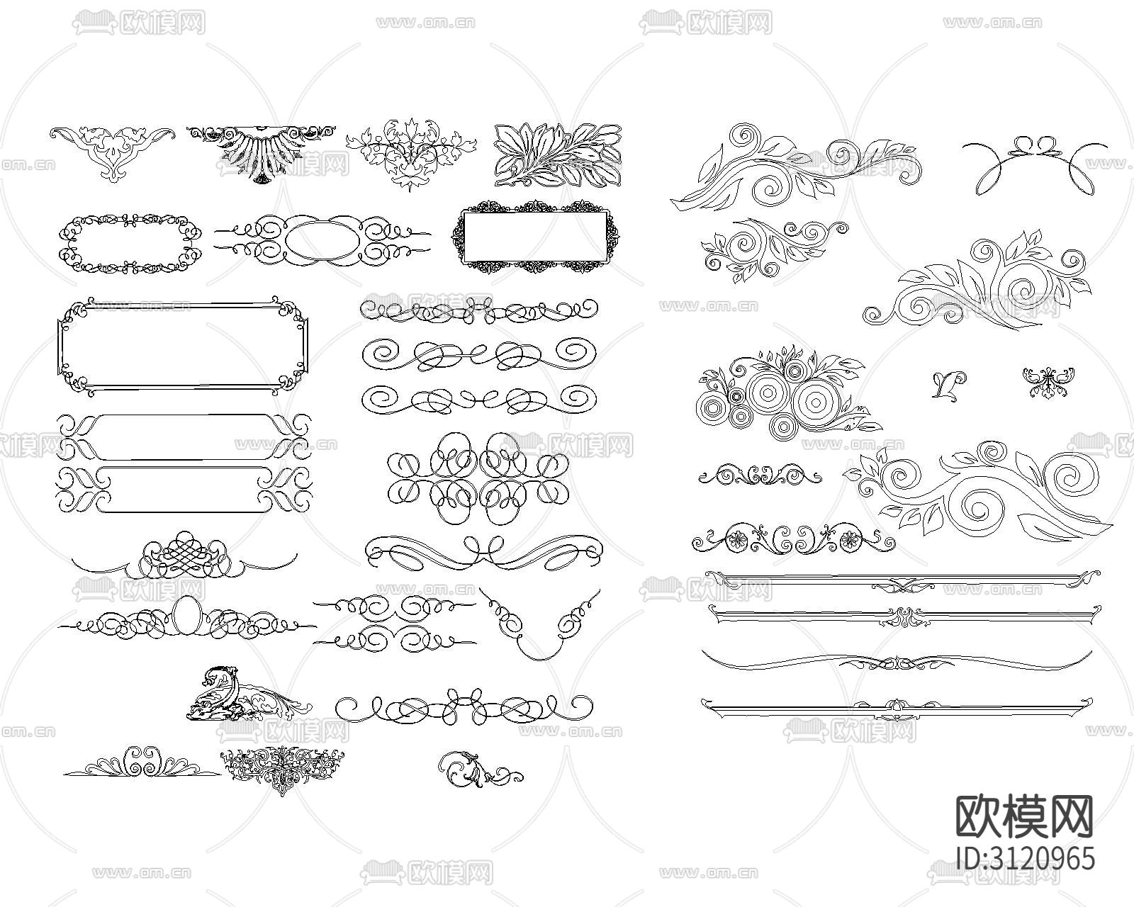 花纹cad图库下载（渲染图8）