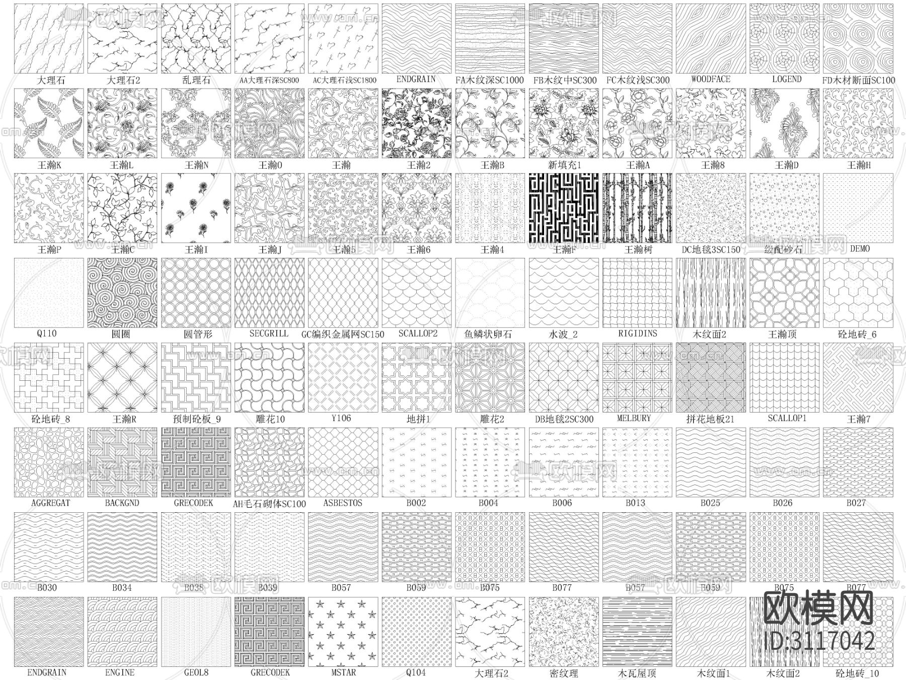 材质图案填充cad图库下载（渲染图6）