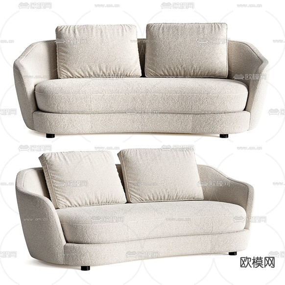 双人沙发3d模型下载(渲染图1)