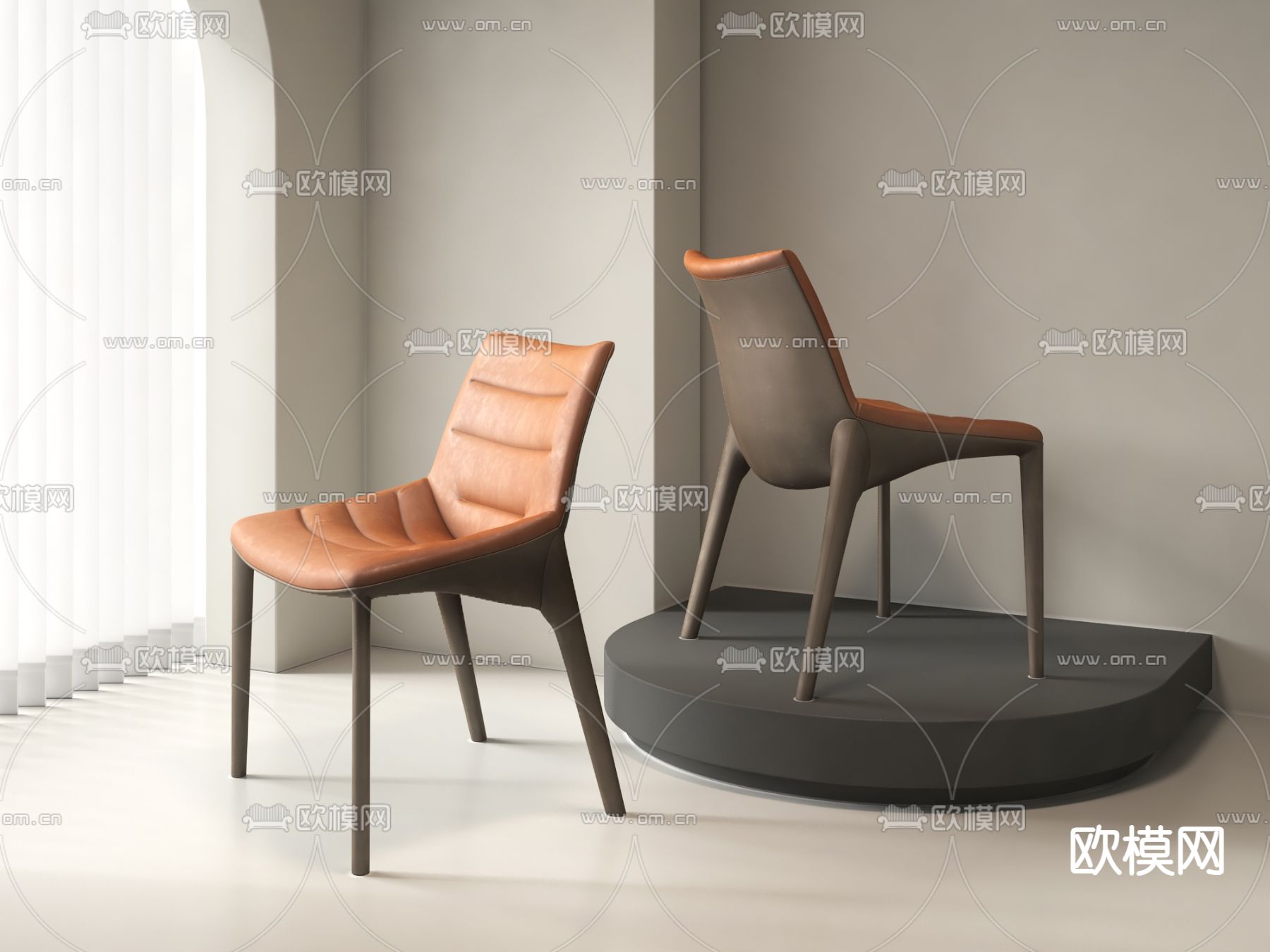 现代单椅 椅子su模型下载（渲染图2）