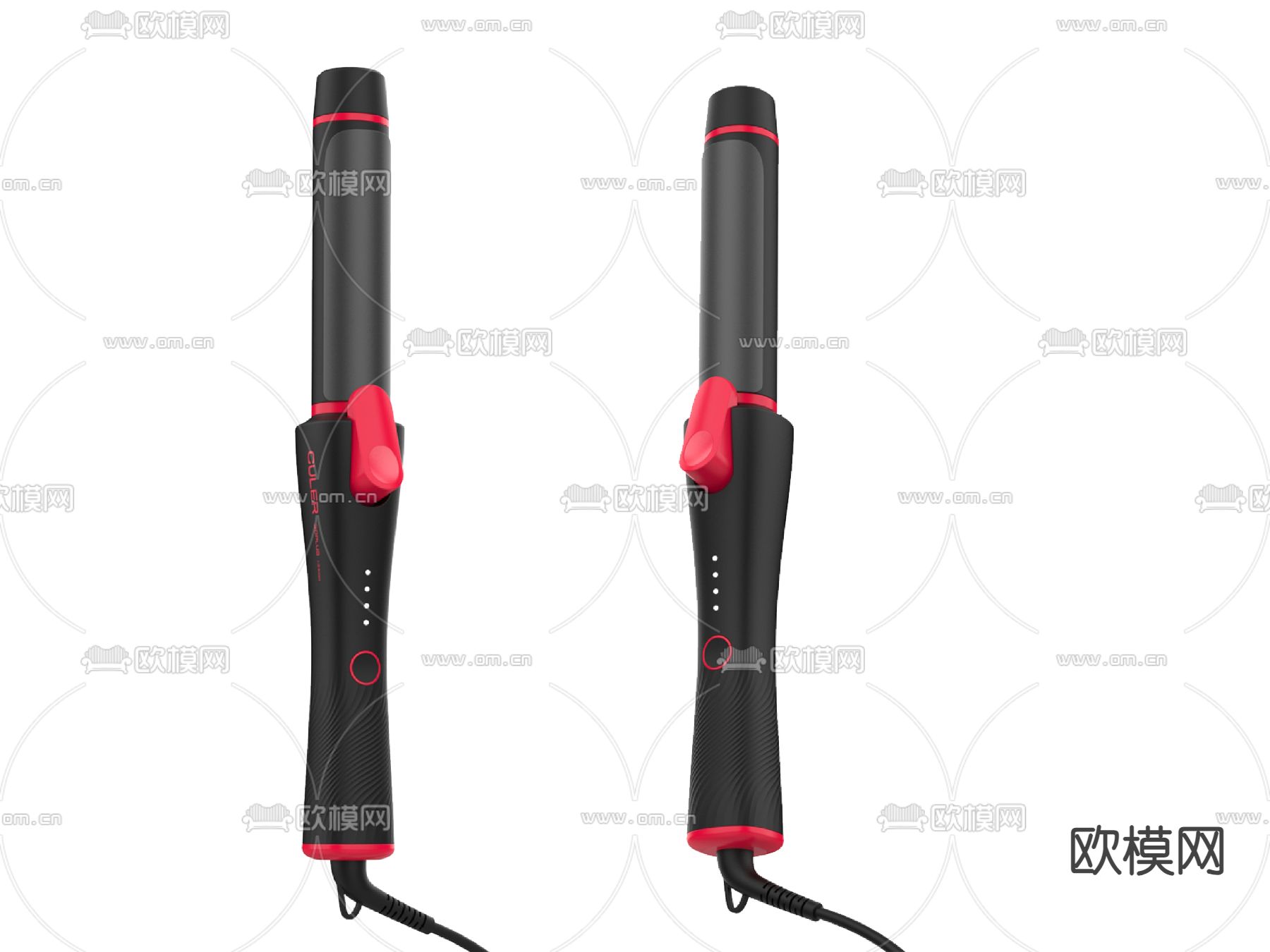 卷发梳su模型下载（渲染图1）