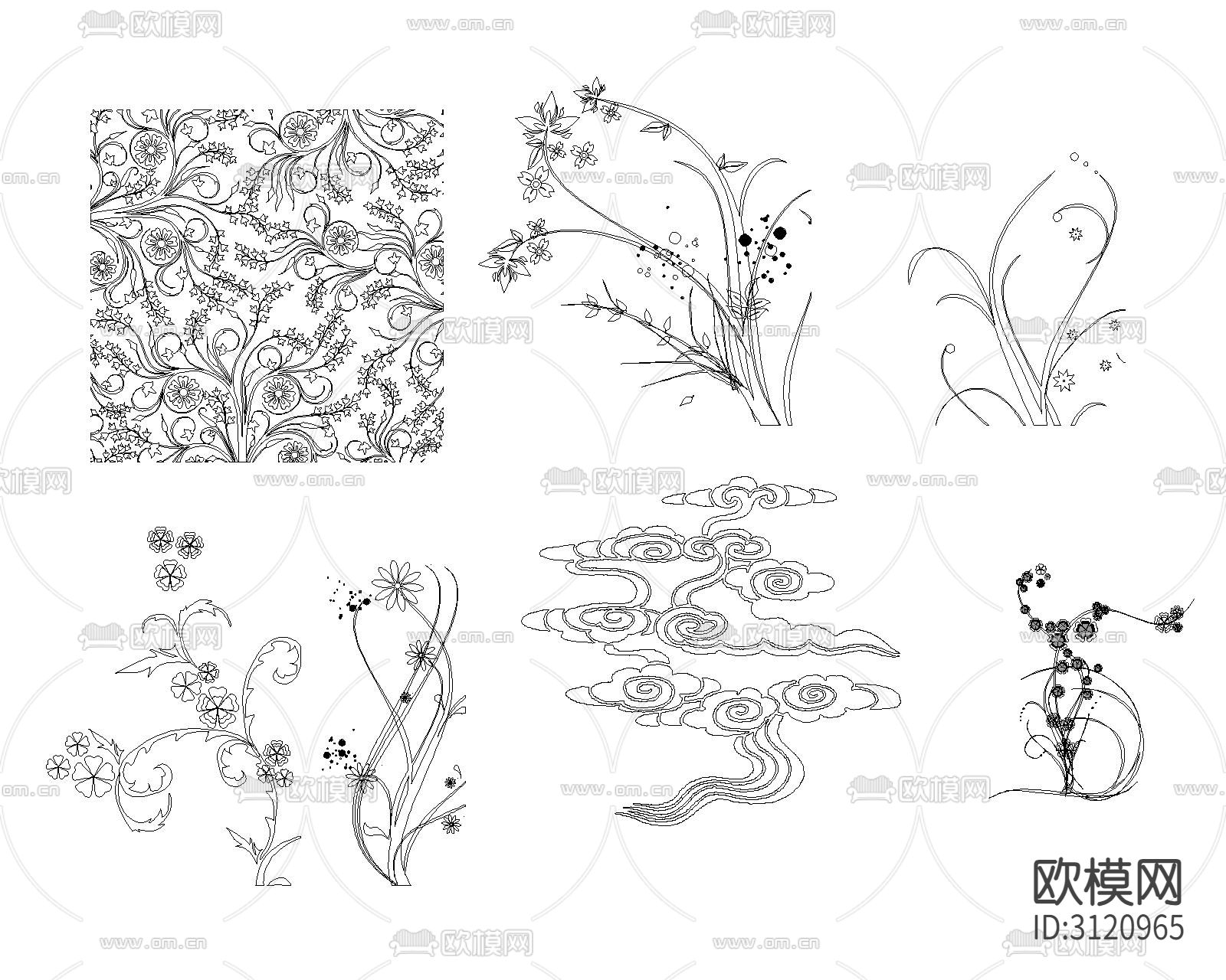 花纹cad图库下载（渲染图9）