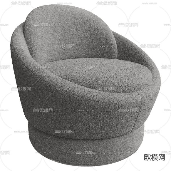 Paolo Castelli 单人沙发 休闲沙发3d模型下载