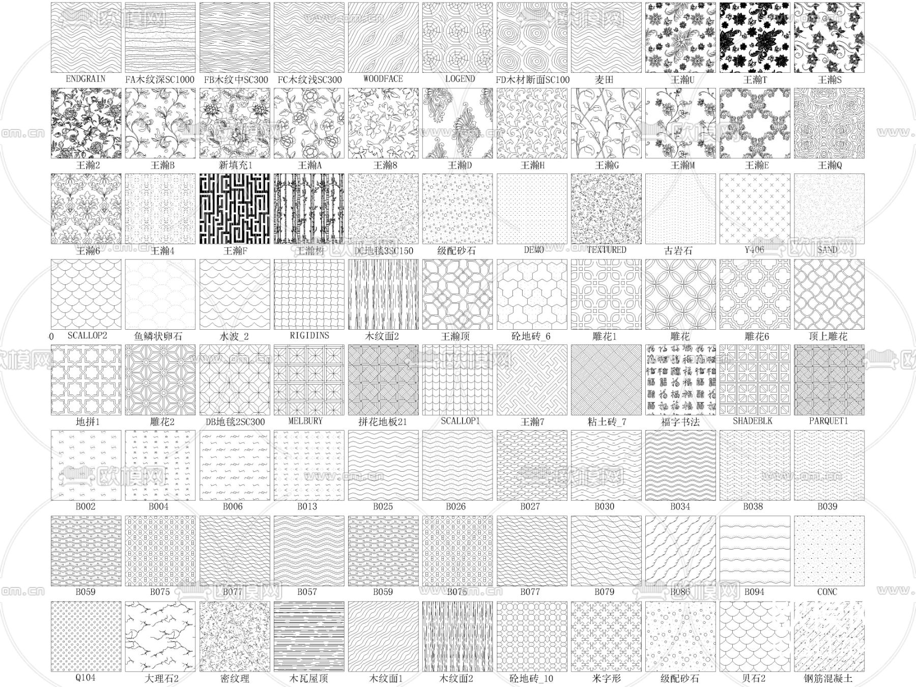 材质图案填充cad图库下载（渲染图7）