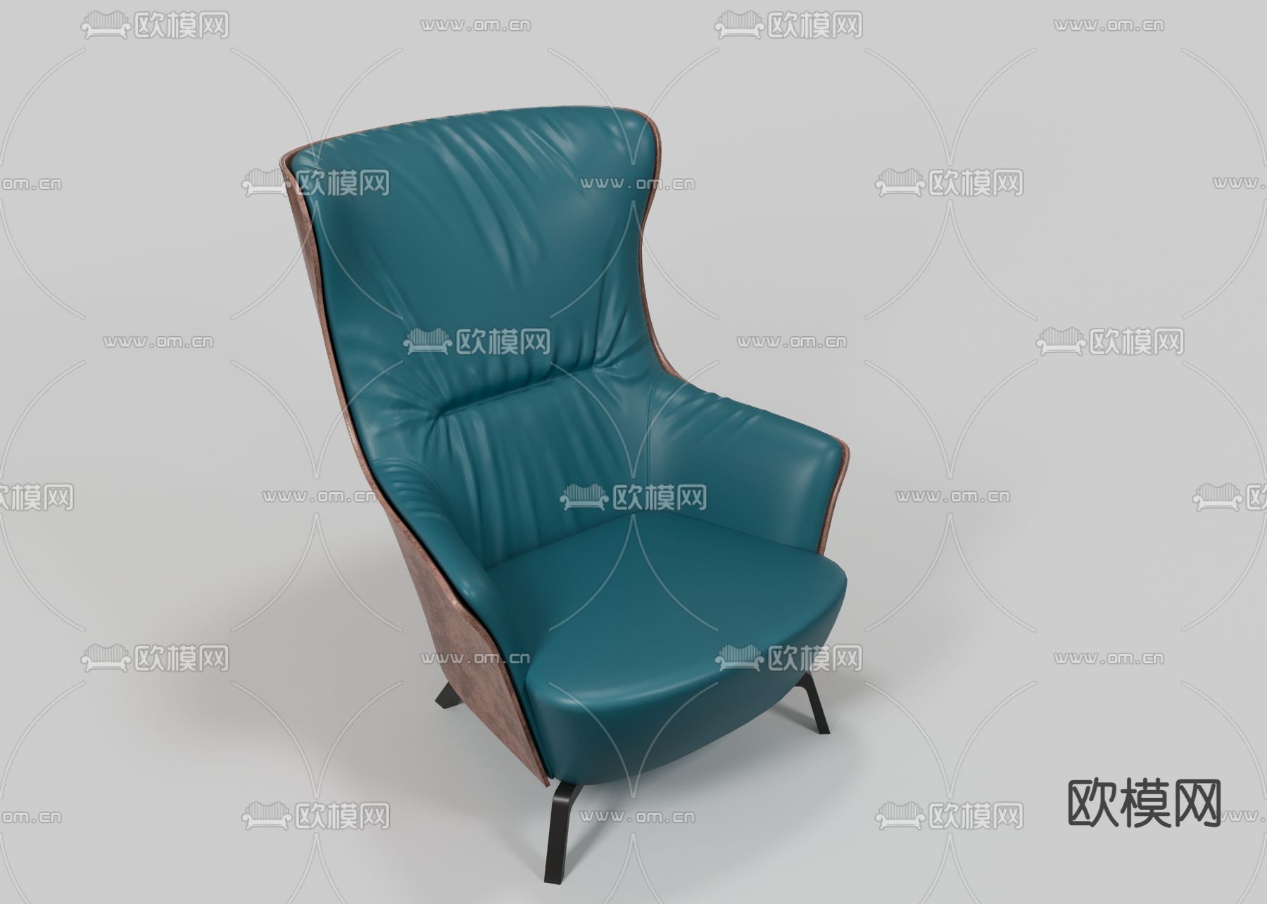 皮革沙发 休闲沙发3d模型下载