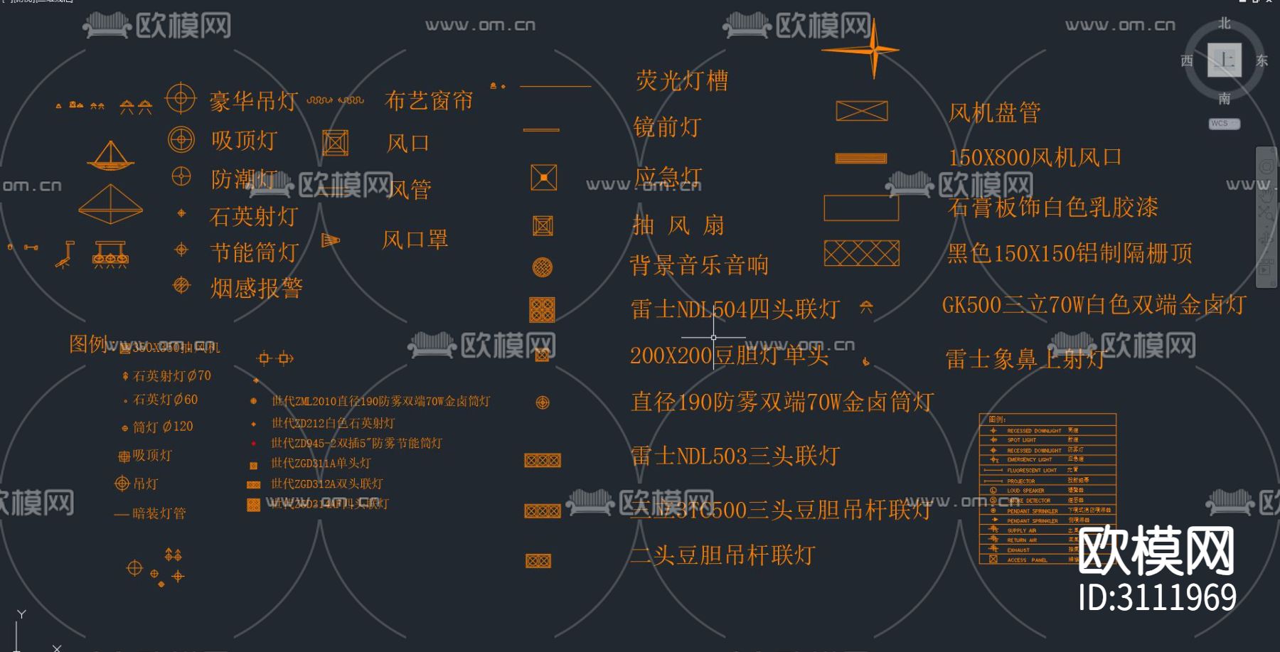比例标注 标注 符号cad说明图例下载（渲染图2）