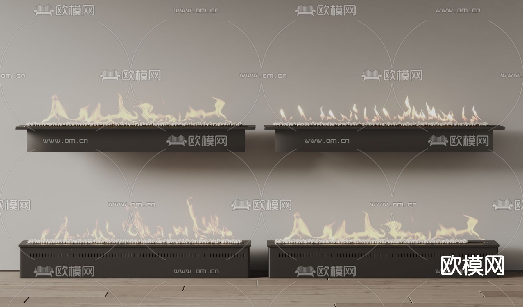 Groos 电子壁炉 火炉3d模型下载