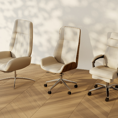  办公椅 转椅 职员椅su模型 