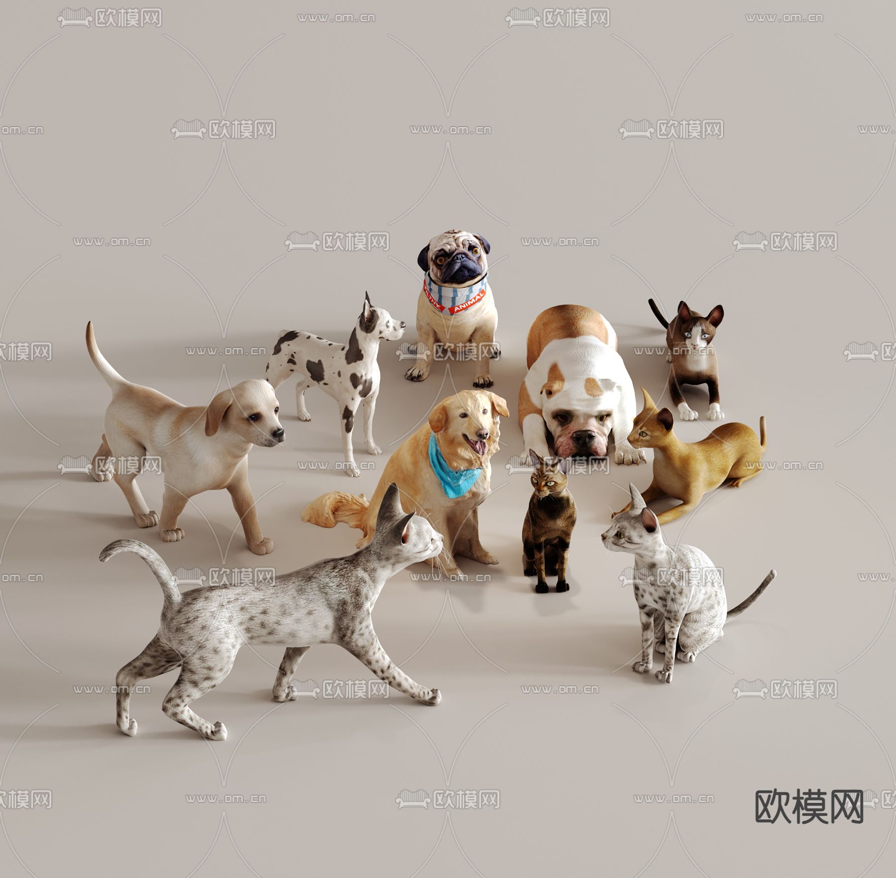 动物 宠物3d模型下载