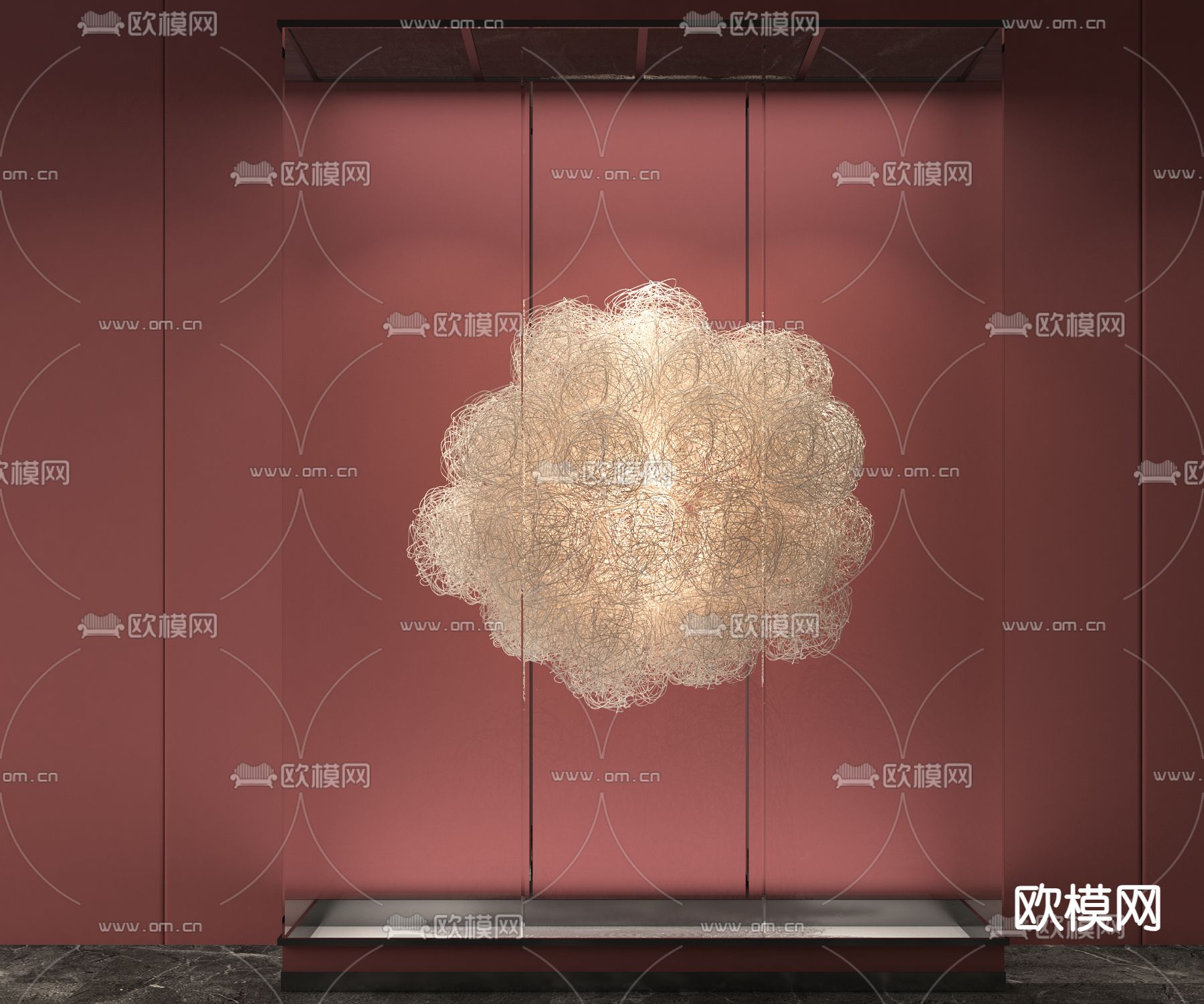 创意雕塑 悬挂装置3d模型下载