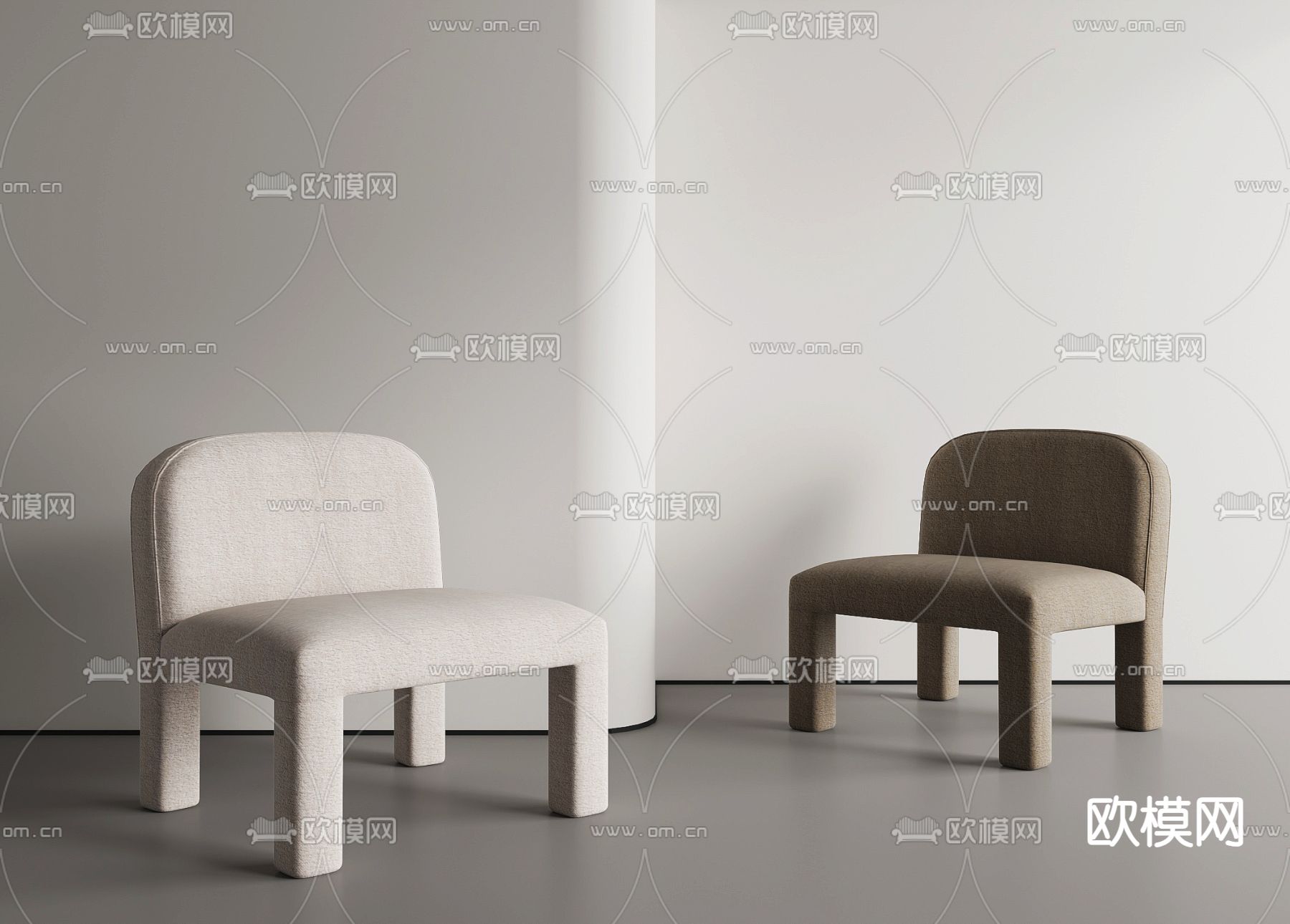 现代椅子 餐椅3d模型下载