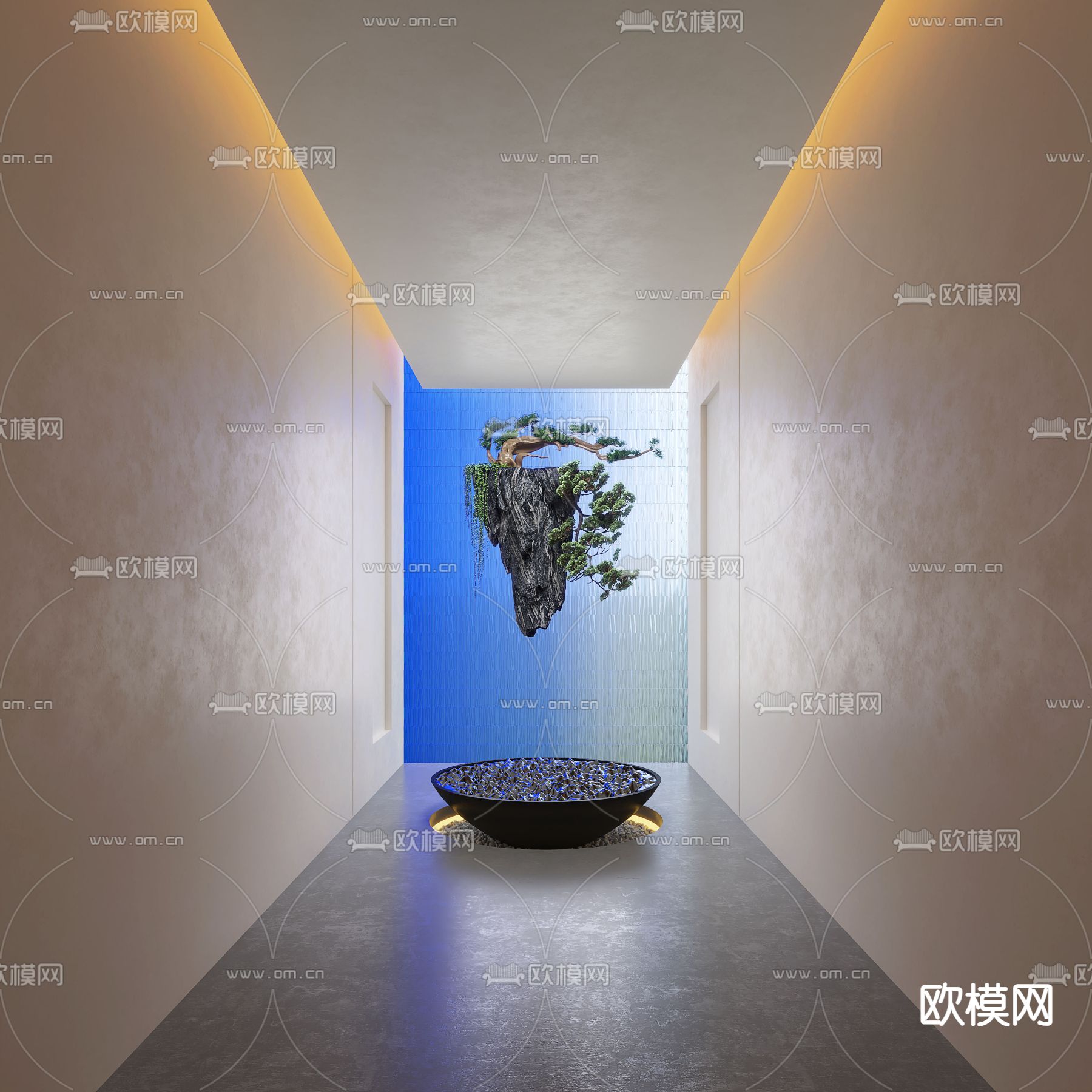 现代景观小品3d模型下载