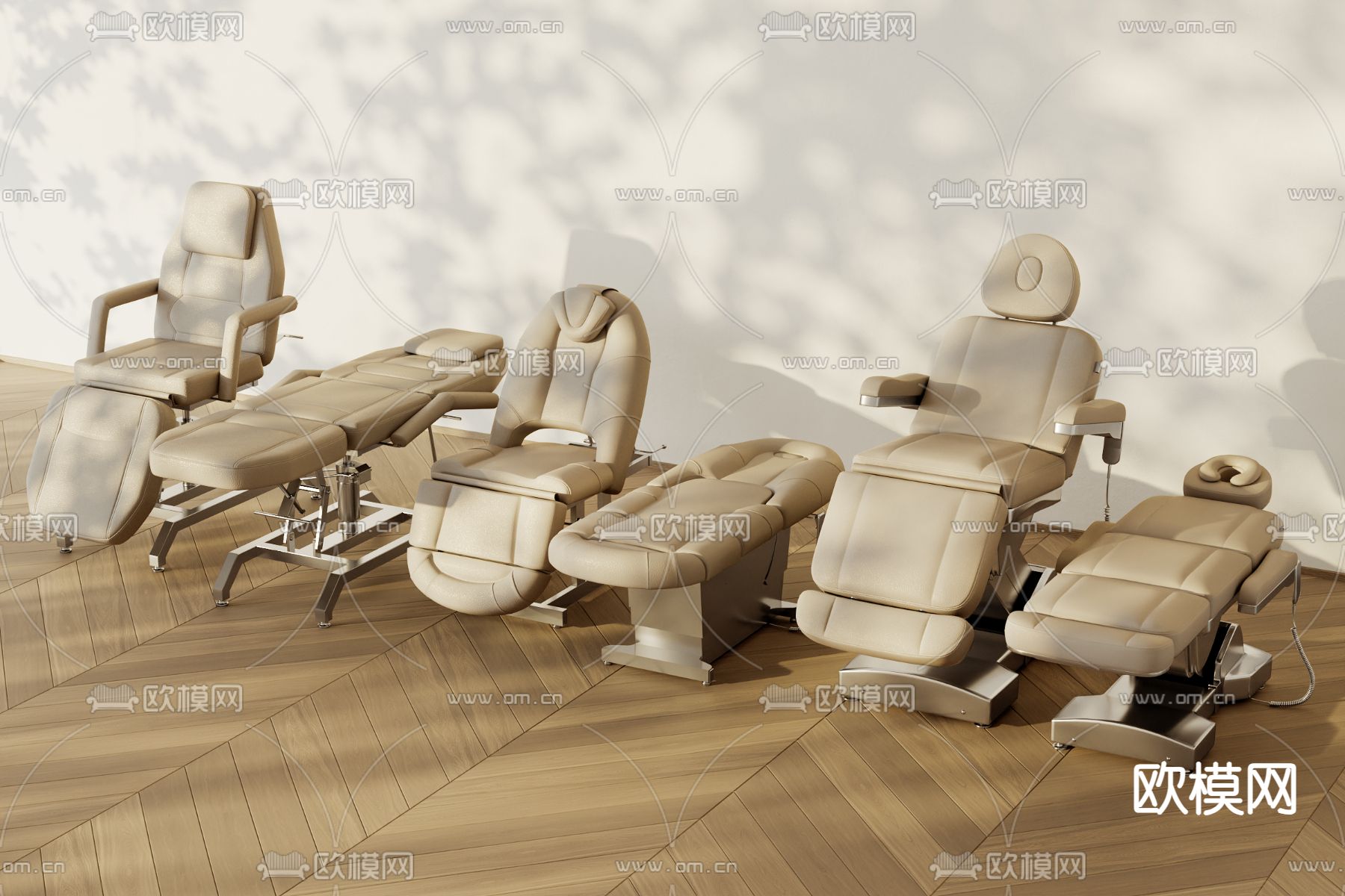 美容椅 按摩椅su模型下载（渲染图1）