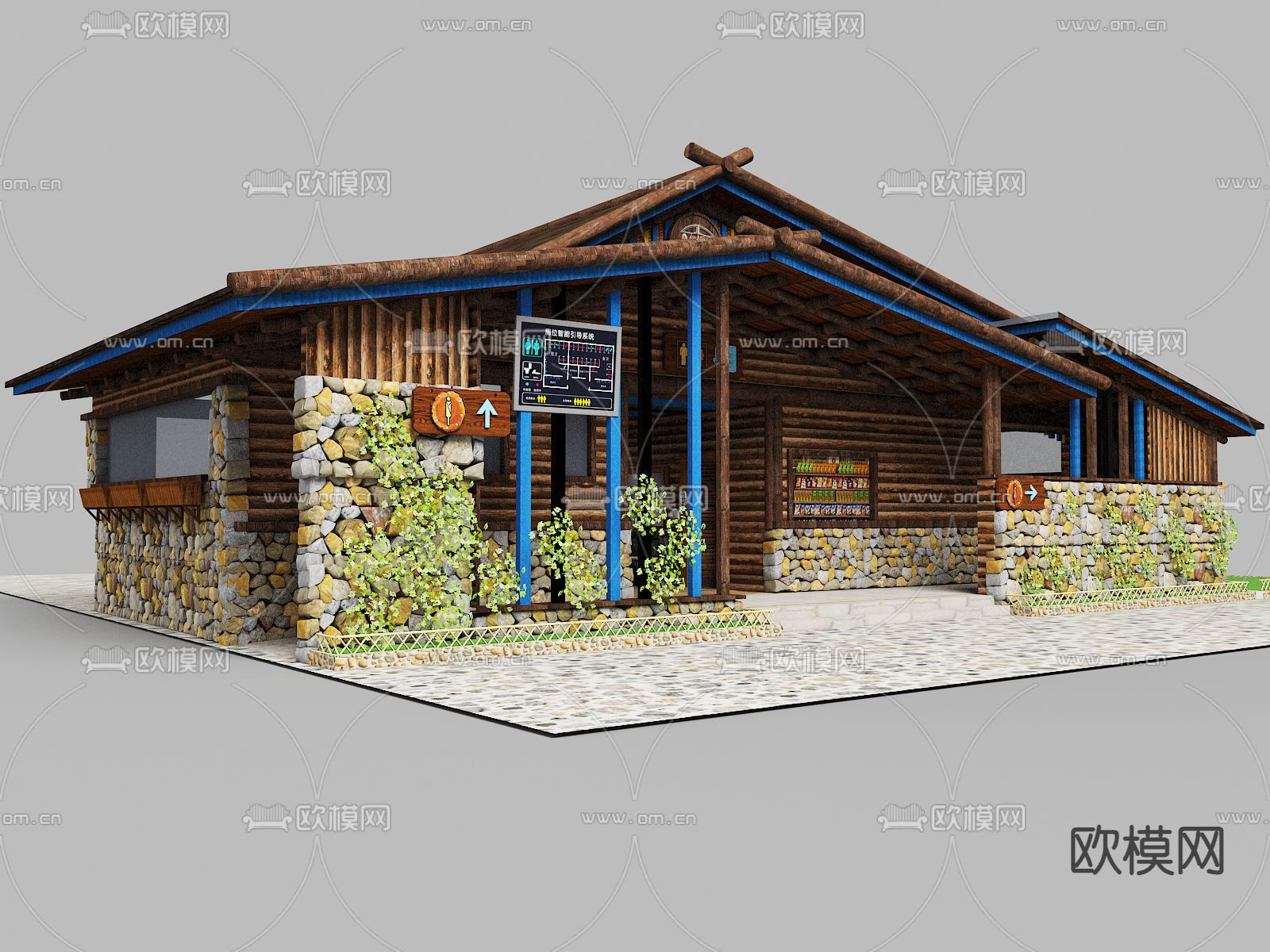 公共厕所 公厕3d模型下载