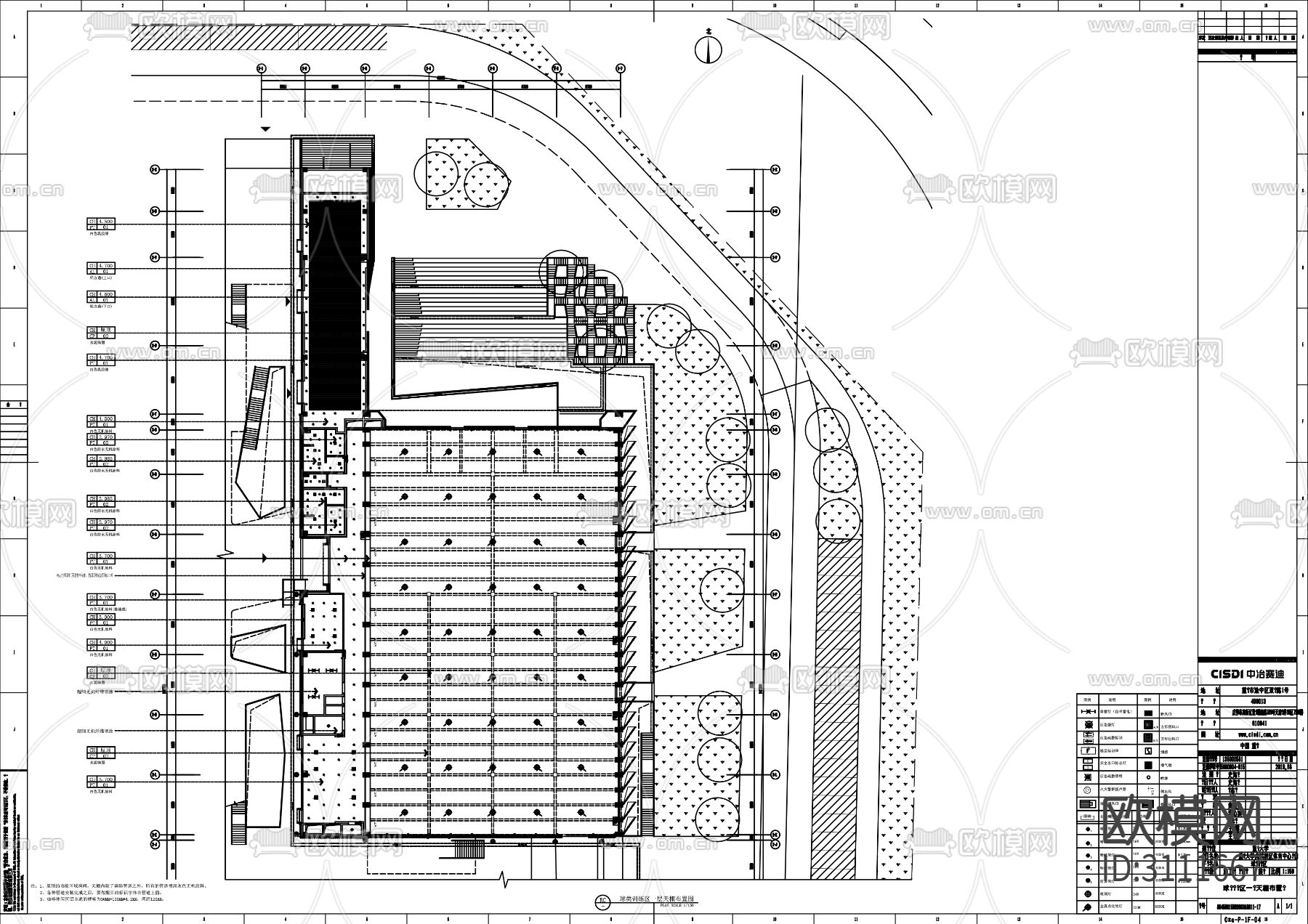 篮球场全套cad图库下载（渲染图3）