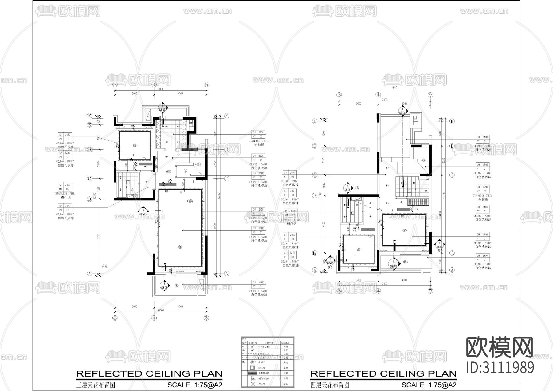 叠拼户型 家居住宅全套cad图库下载（渲染图7）