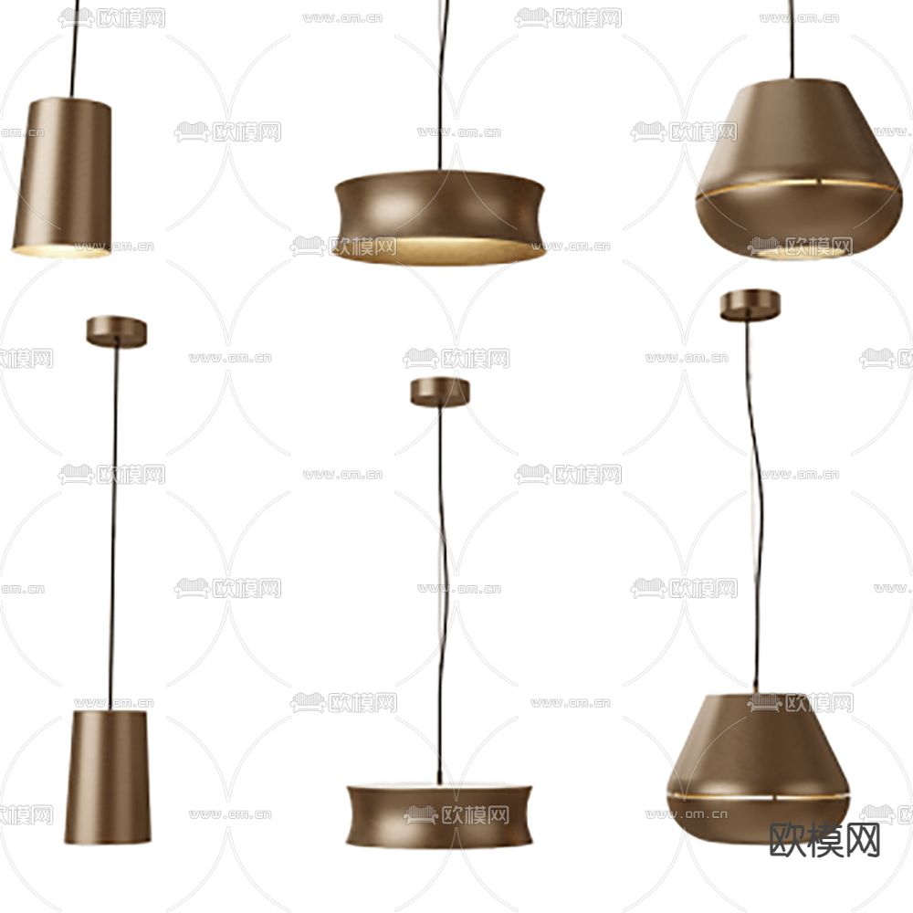 HIND RABII 轻奢吊灯 餐厅吊灯3d模型下载
