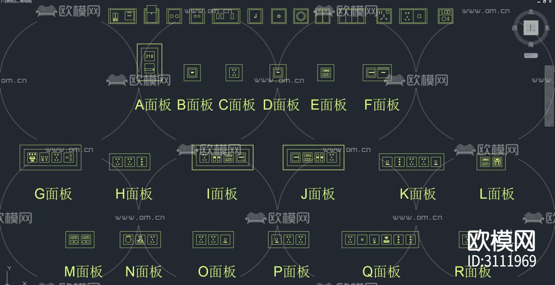 比例标注 标注 符号cad说明图例下载（渲染图4）