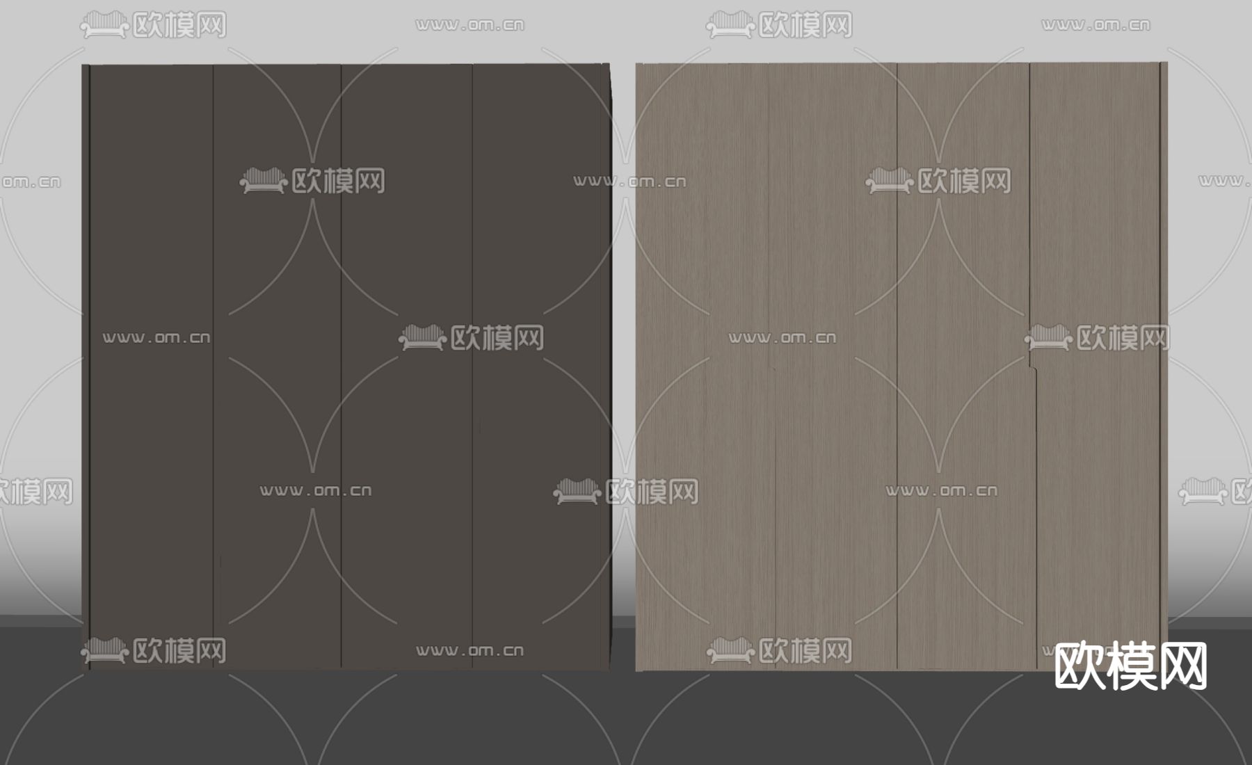 现代衣柜 衣橱su模型下载（渲染图2）