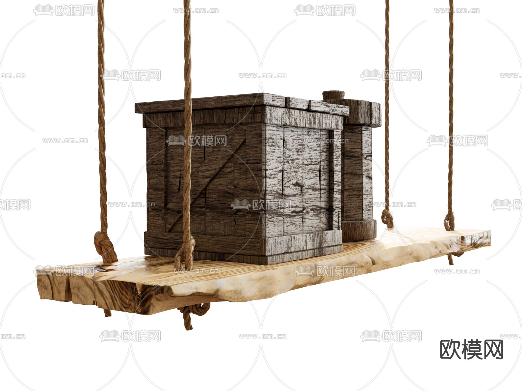 工业层板架 箱子 千秋su模型下载（渲染图2）