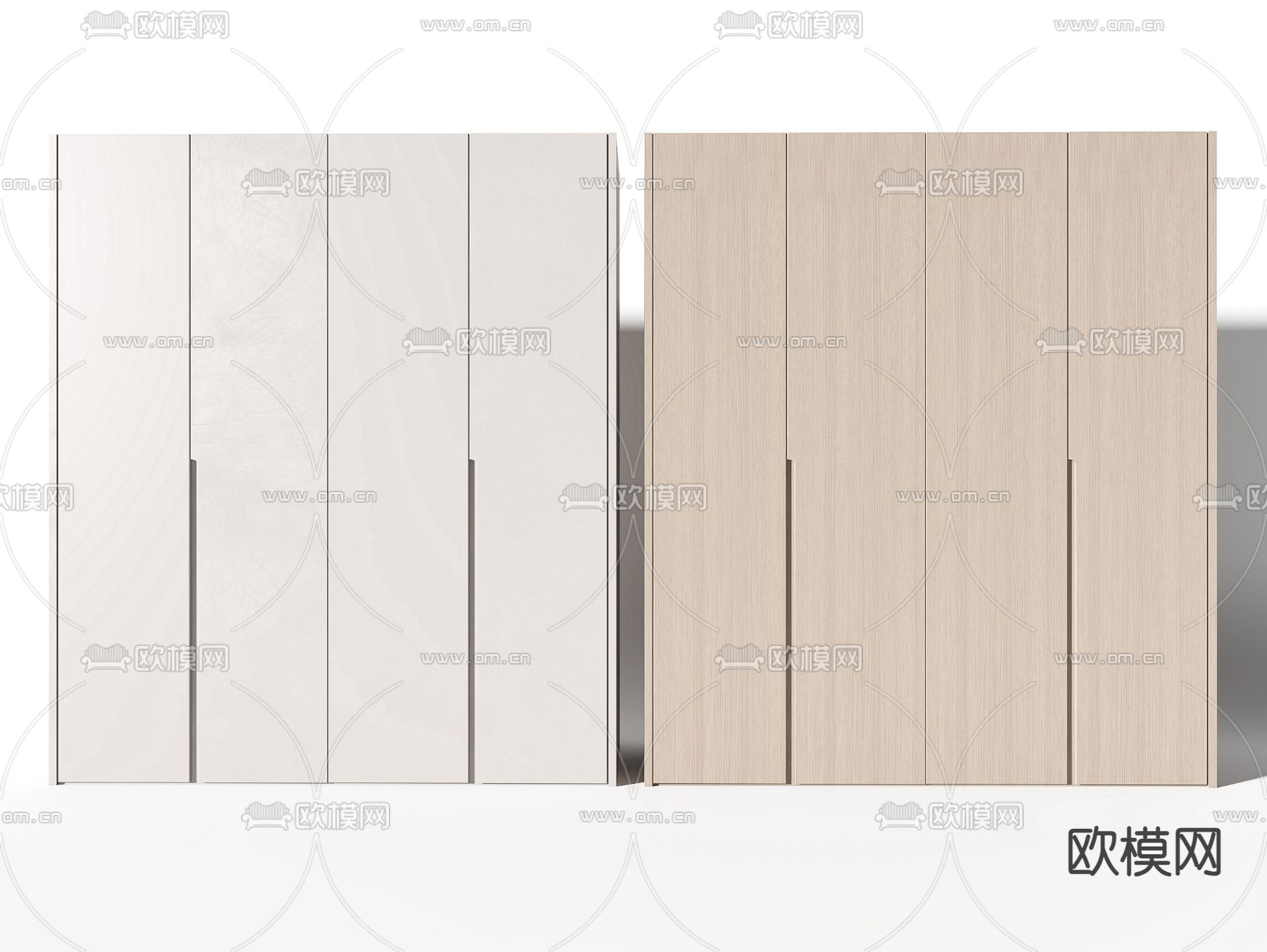 现代衣柜 衣橱su模型下载（渲染图1）
