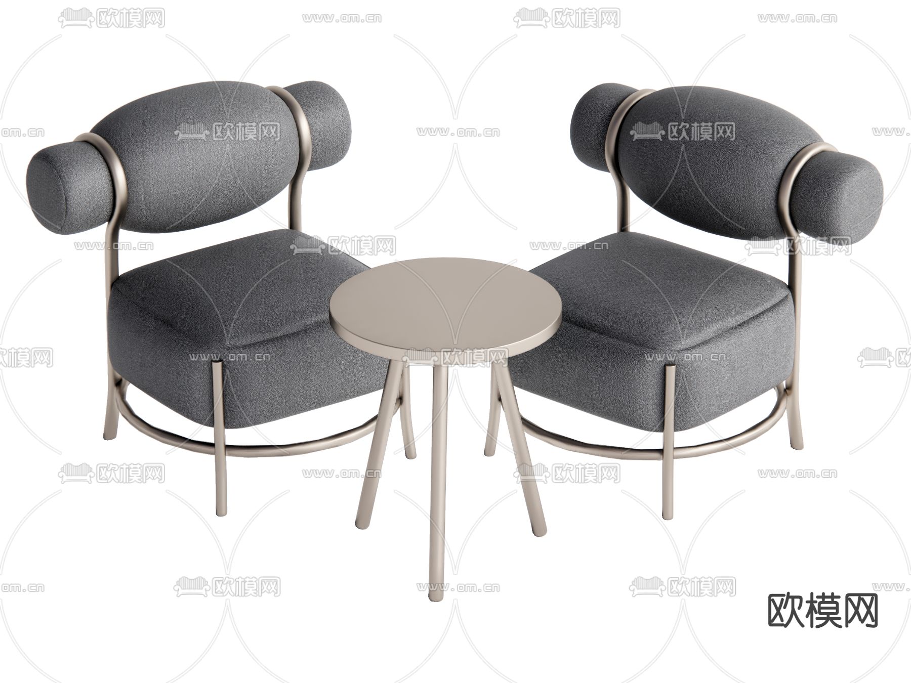 现代休闲椅 椅子su模型下载（渲染图1）