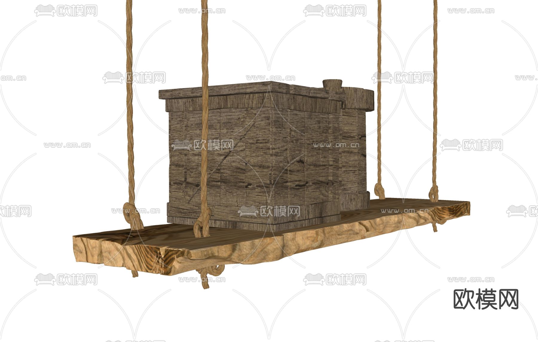 工业层板架 箱子 千秋su模型下载（渲染图1）